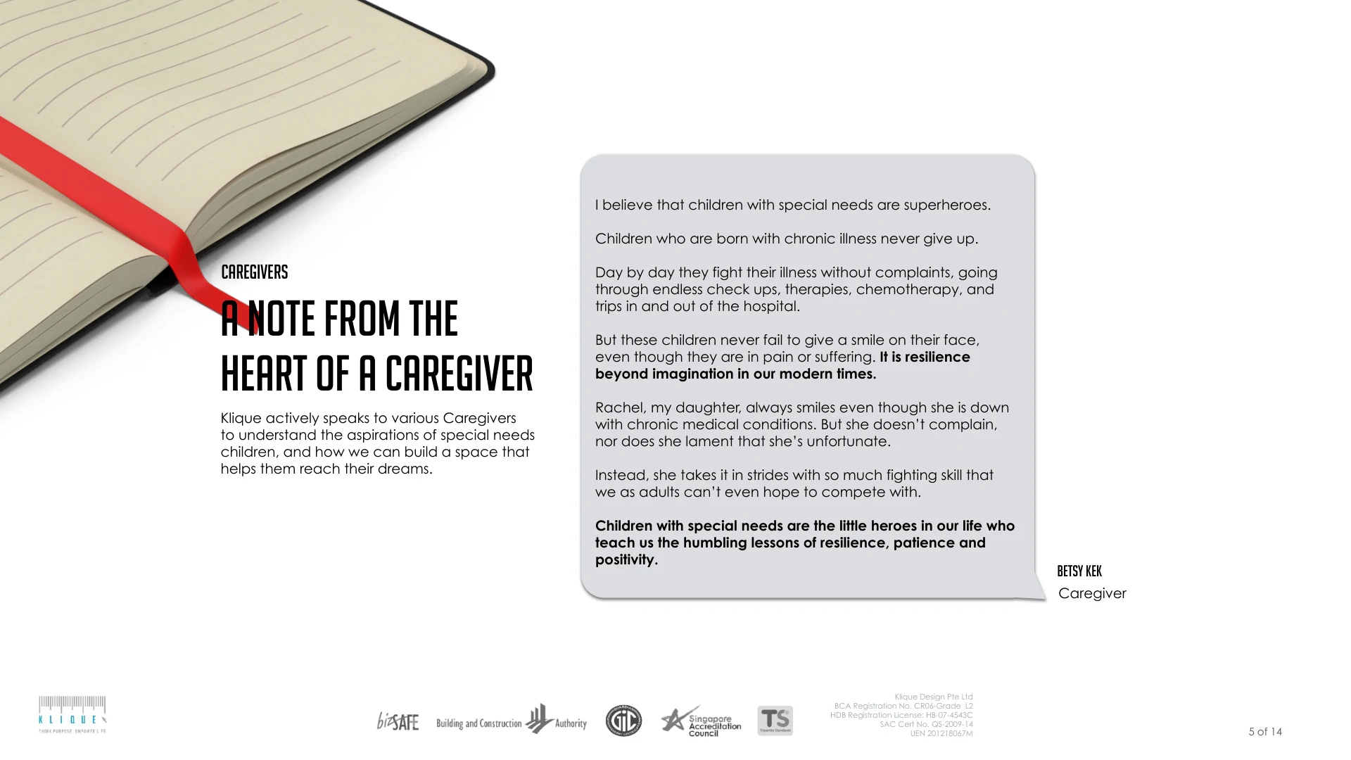 A caregiver's perspective on children with special needs