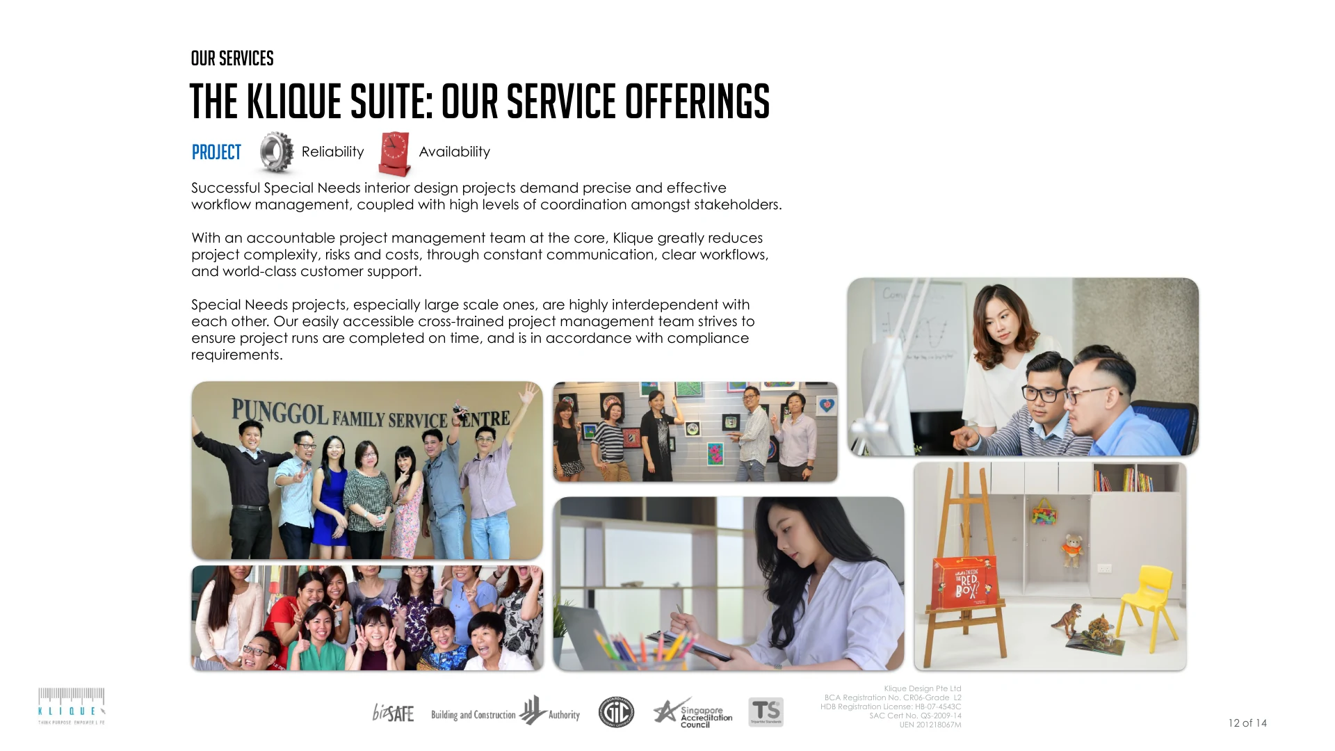 Klique's project management services