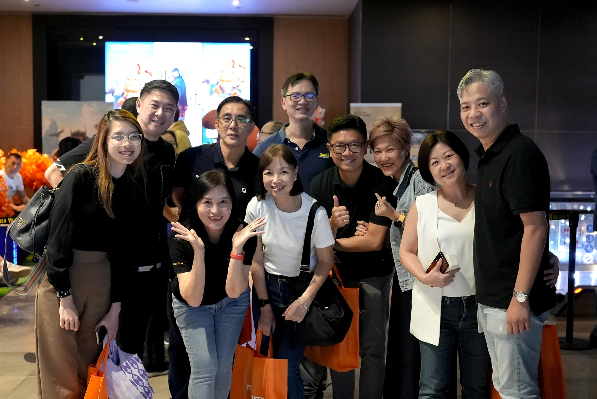 Group portrait of attendees at a community event