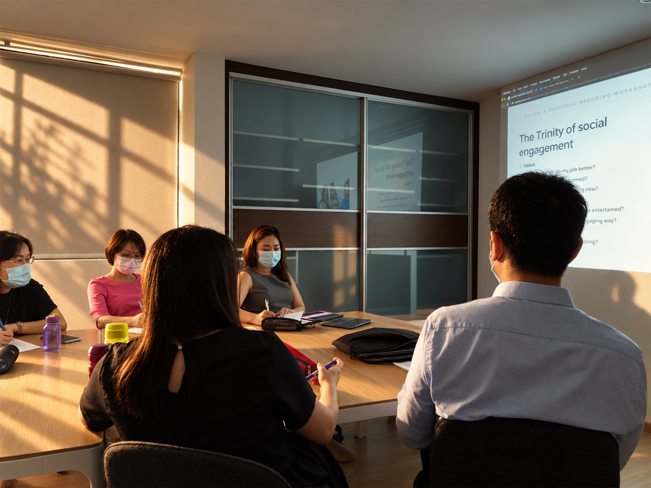 Orizal advisory team in a private LinkedIn training session