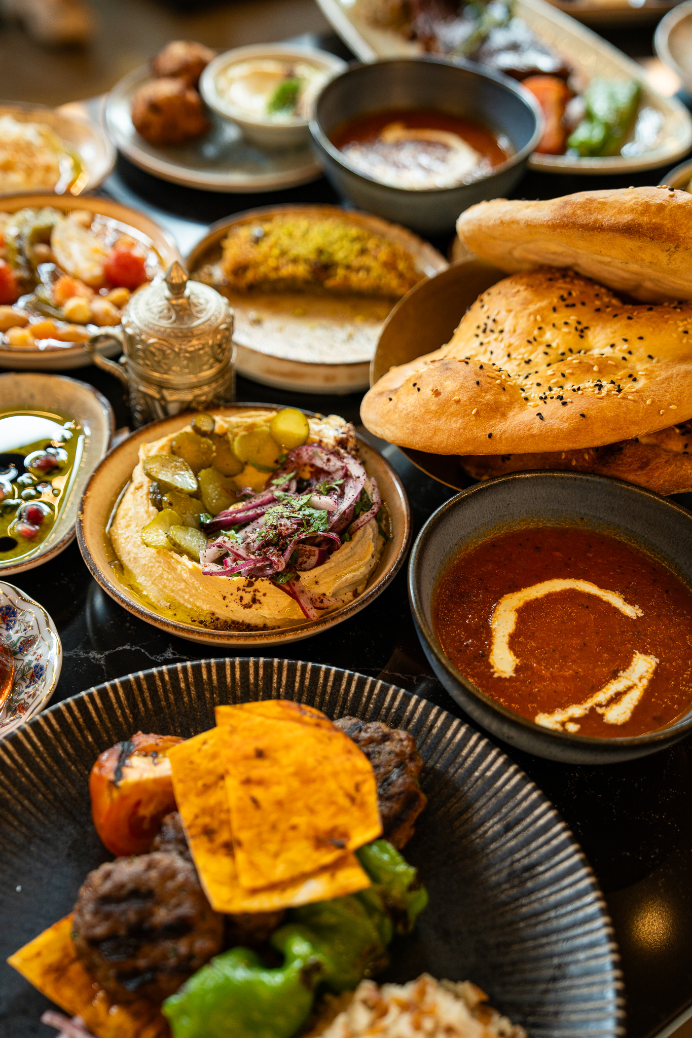 Pera Turkish Grill & Mezze brand identity at storefront (2)