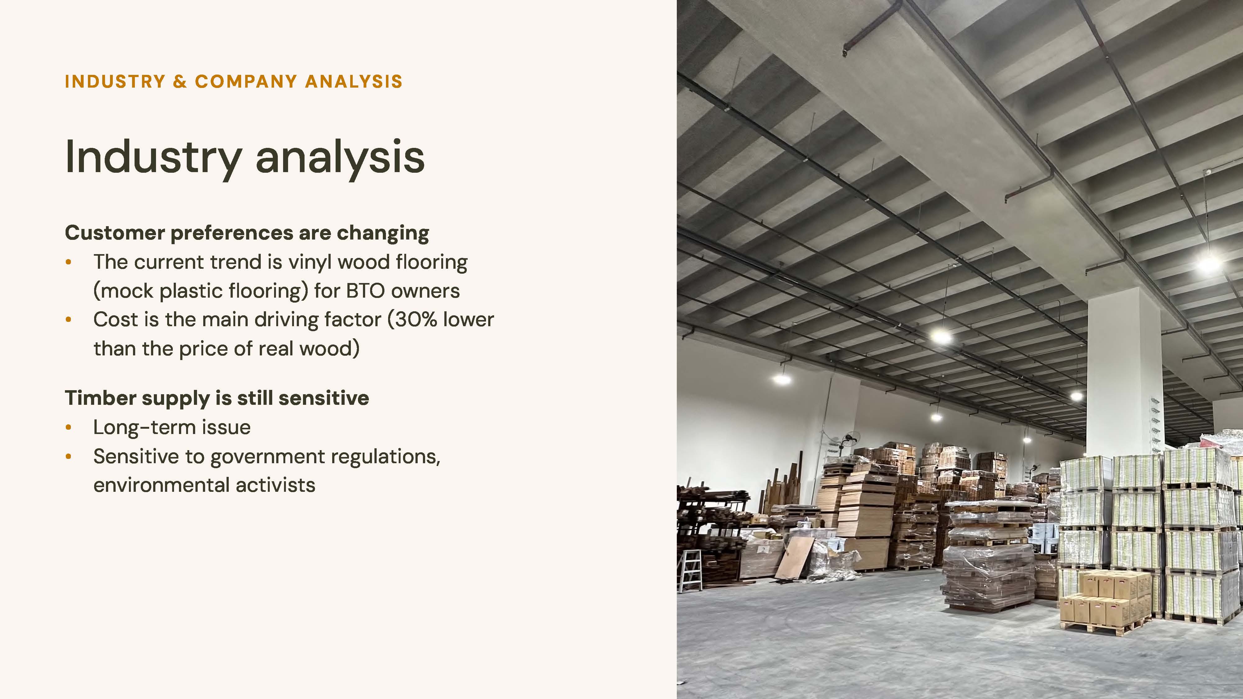 Timber industry trends and changing customer preferences